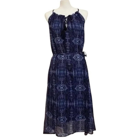 Lucky Brand Dresses & Skirts - Lucky Brand Blue Paisley Western Dress